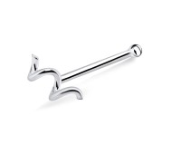 Wave Shaped Bone Nose Stud NSKD-380
